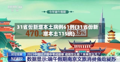 31省份新增本土病例61例(31省份新增本土115例)